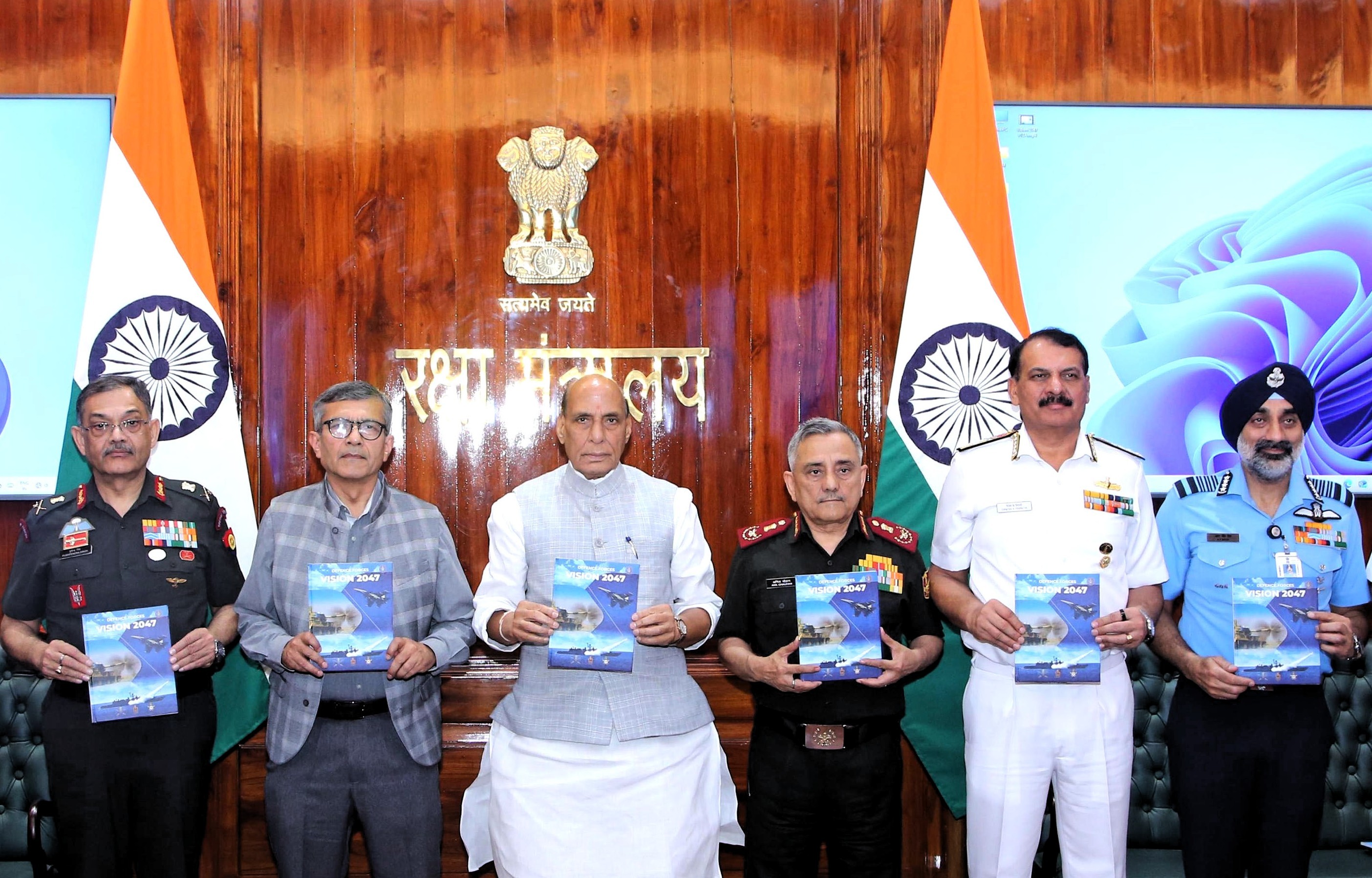 Rajnath Singh Releases ‘Defence Forces Vision 2047’